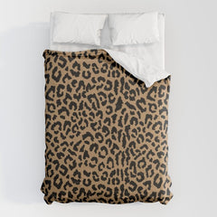 2000s leopard-black on tan Comforter