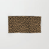 2000s leopard-black on tan Bath Towel