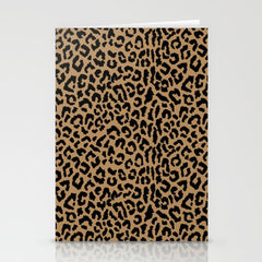 2000s leopard-black on tan Stationery Card
