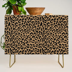 2000s leopard-black on tan Credenza