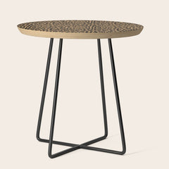 2000s leopard-black on tan Side Table