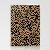 2000s leopard-black on tan Stationery Card