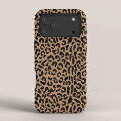 2000s leopard-black on tan iPhone Case