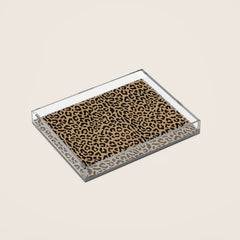 2000s leopard-black on tan Acrylic Tray