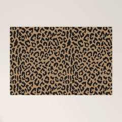 2000s leopard-black on tan Welcome Mat