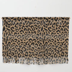2000s leopard-black on tan Wall Hanging