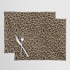 2000s leopard-black on tan Placemat