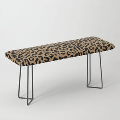 2000s leopard-black on tan Bench