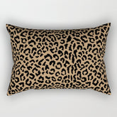 2000s leopard-black on tan Rectangular Pillow