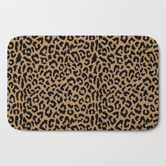 2000s leopard-black on tan Bath Mat