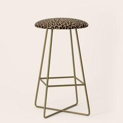 2000s leopard-black on tan Stool