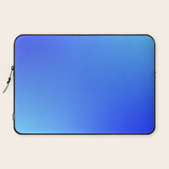 16 Blue Gradient 220506 Aura Ombre Valourine Digital Minimalist Art Laptop Sleeve