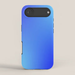 16 Blue Gradient 220506 Aura Ombre Valourine Digital Minimalist Art iPhone Case
