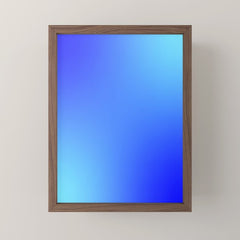 16 Blue Gradient 220506 Aura Ombre Valourine Digital Minimalist Art Mini Art Print
