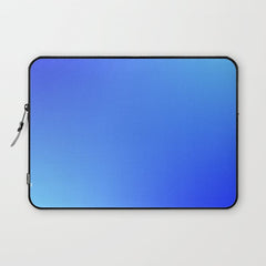 16 Blue Gradient 220506 Aura Ombre Valourine Digital Minimalist Art Laptop Sleeve