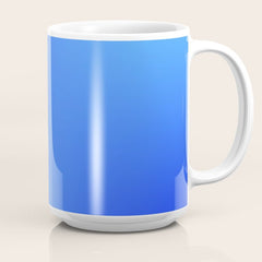 16 Blue Gradient 220506 Aura Ombre Valourine Digital Minimalist Art Coffee Mug