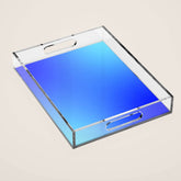 16 Blue Gradient 220506 Aura Ombre Valourine Digital Minimalist Art Acrylic Tray