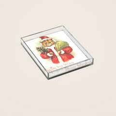 Father Christmas Cat' by Louis Wain Acrylic Tray