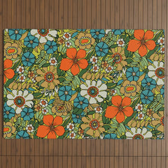 70s Plate Outdoor Rug