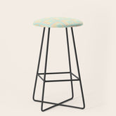 70s mod pale pastels Stool