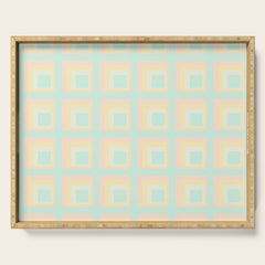 70s mod pale pastels Serving Tray