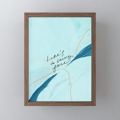 "Here's To Being Free." Mini Art Print