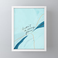 "Here's To Being Free." Mini Art Print
