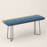 70's Retro Sunset Bench
