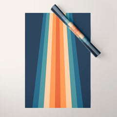 70's Retro Stripes Wrapping Paper
