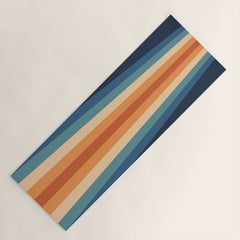 70's Retro Stripes Yoga Mat