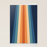 70's Retro Stripes Stationery Card