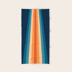 70's Retro Stripes Bath Towel