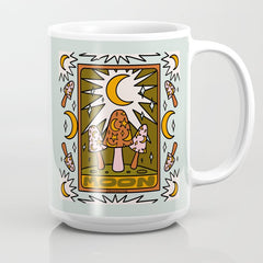 18. Moon Tarot Mushroom Coffee Mug