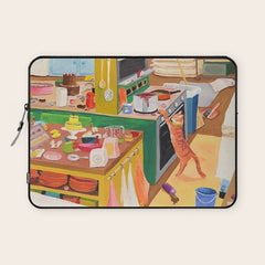 A Cat in the Kitchen Laptop Sleeve