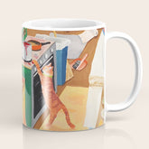 A Cat in the Kitchen Coffee Mug