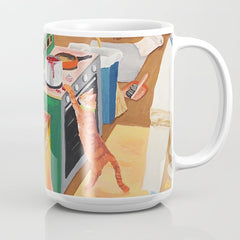 A Cat in the Kitchen Coffee Mug