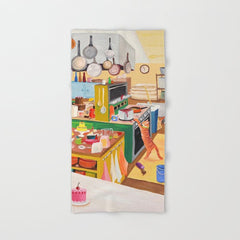 A Cat in the Kitchen Bath Towel