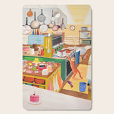 A Cat in the Kitchen Cutting Board
