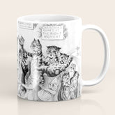 Cats Decorating The Christmas Tree' Vintage Cat Art by Louis Wain Coffee Mug