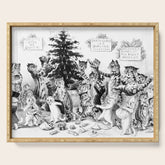 Cats Decorating The Christmas Tree' Vintage Cat Art by Louis Wain Serving Tray