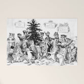 Cats Decorating The Christmas Tree' Vintage Cat Art by Louis Wain Welcome Mat