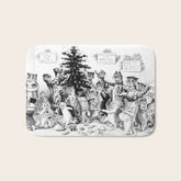 Cats Decorating The Christmas Tree' Vintage Cat Art by Louis Wain Bath Mat
