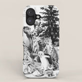 Cats Decorating The Christmas Tree' Vintage Cat Art by Louis Wain iPhone Case