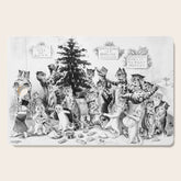 Cats Decorating The Christmas Tree' Vintage Cat Art by Louis Wain Cutting Board