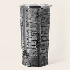 A Book Lover's Dream - Cincinnati Public Library black and white photographs / black and white photo Travel Mug