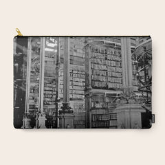 A Book Lover's Dream - Cincinnati Public Library black and white photographs / black and white photo Carry All Pouch