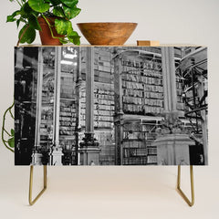 A Book Lover's Dream - Cincinnati Public Library black and white photographs / black and white photo Credenza