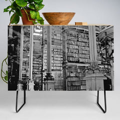 A Book Lover's Dream - Cincinnati Public Library black and white photographs / black and white photo Credenza