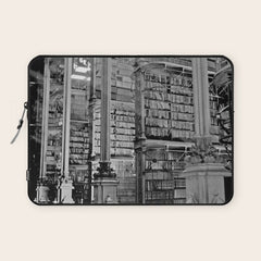 A Book Lover's Dream - Cincinnati Public Library black and white photographs / black and white photo Laptop Sleeve