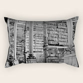 A Book Lover's Dream - Cincinnati Public Library black and white photographs / black and white photo Rectangular Pillow